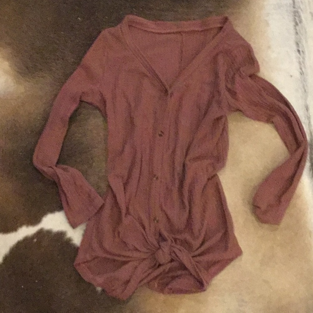 Thermal Longsleeve button down top